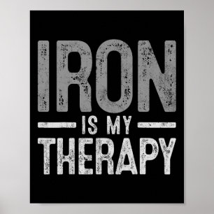 Fitness Bodybuilding machtend Weigheben Wo Poster