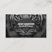 Fitness Bodybuilding Nutrition Personal Trainer Visitenkarte (Rückseite)