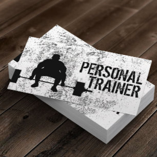 Fitness Bodybuilding Personal Trainer Beruflich Visitenkarte