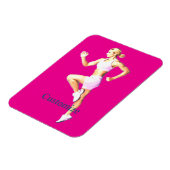 Fitneß Boxerin Thunder_Cove Magnet (Linke Seite)