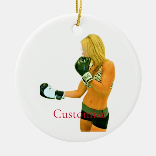Fitness Boxing Thunder_Cove Keramik Ornament (Vorne)