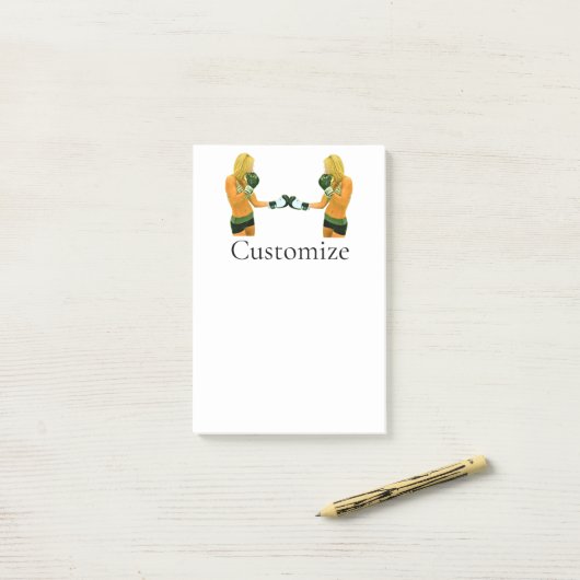 Fitness Boxing Thunder_Cove Post-it Klebezettel (Auf Schreibtisch)