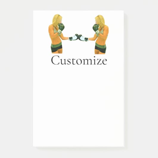 Fitness Boxing Thunder_Cove Post-it Klebezettel (Vorderseite)