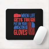 Fitness Boxring - Boxhandschuhe - Ich liebe Kickb Mousepad (Mit Mouse)
