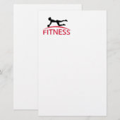 Fitness Briefpapier (Vorne/Hinten)