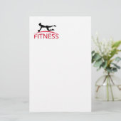 Fitness Briefpapier (Stehend Vorderseite)