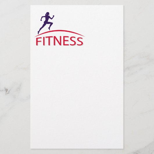 Fitness Briefpapier (Vorderseite)