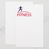 Fitness Briefpapier (Vorne/Hinten)