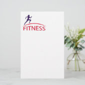 Fitness Briefpapier (Stehend Vorderseite)