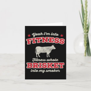 Fitness Brisket in meine Smoker Funny Grill Grille Karte