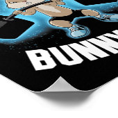 Fitness Bunny Bodybuilder Pull Strong Bunny Gains Poster (Ecke)