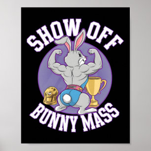 Fitness Bunny Bodybuilder Vom Sonnenblumen lassen  Poster
