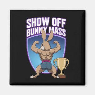 Fitness Bunny Bodybuilds Muscle Gebäude Funny R Magnet