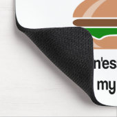 Fitness-Burger-lustiges Zitat Mousepad (Ecke)
