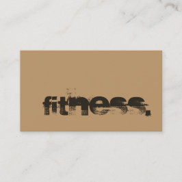 Fitness Business Card für Holzbraun Personal Train Visitenkarte