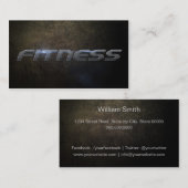 Fitness business card visitenkarte (Vorne/Hinten)