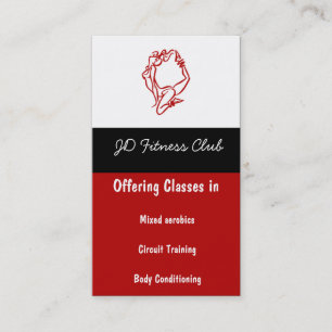 Fitness Business Cards Visitenkarte