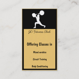 Fitness Business Cards Visitenkarte