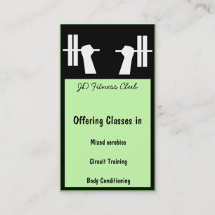 Fitness Business Cards Visitenkarte