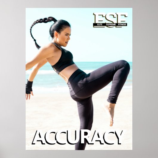 Fitness Business-Logo-Accursion-Poster Poster (Vorne)