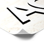 Fitness Business-Logo-Accursion-Poster Poster (Ecke)