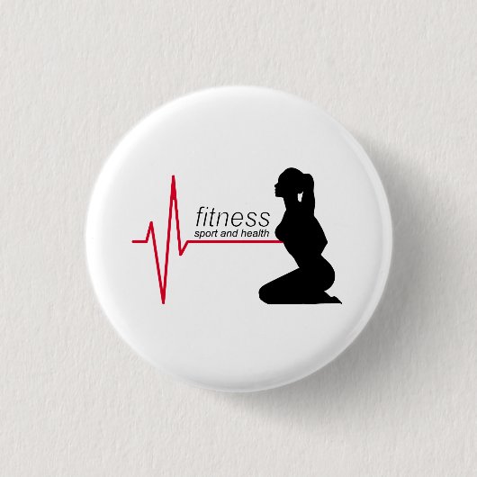 Fitness Button (Vorderseite)