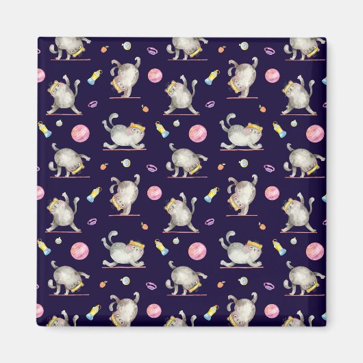 Fitness Cat Magnet (Vorne)