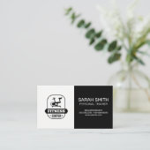 Fitness Center Spin Bike Icon Visitenkarte (Stehend Vorderseite)