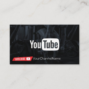 Fitness Channel-Werbekarte Visitenkarte