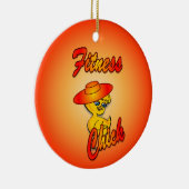 Fitness Chick #5 Keramikornament (Rechts)