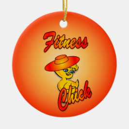 Fitness Chick #5 Keramikornament