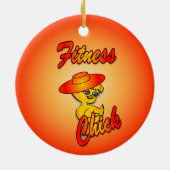 Fitness Chick #5 Keramikornament (Hinten)