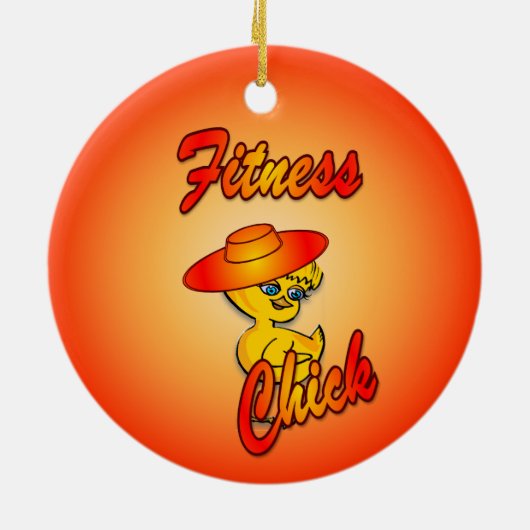 Fitness Chick #5 Keramikornament (Hinten)