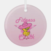 Fitness Chick #8 Ornament Aus Glas (Vorderseite)