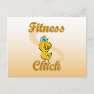Fitness Chick Postkarte