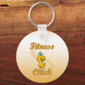 Fitness Chick Schlüsselanhänger (Vorderseite)