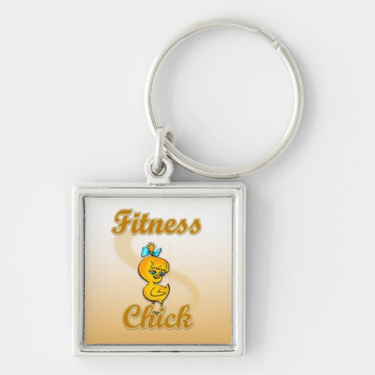 Fitness Chick Schlüsselanhänger (Vorne)