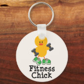 Fitness Chick Schlüsselanhänger (Vorderseite)