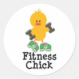 Fitness Chick Stickers