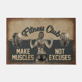 Fitness Club Doormat, Fitnessraum Fußmatte (Vorderseite)