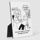 Fitness Club Member is Worn Out Fotoplatte (Seite)