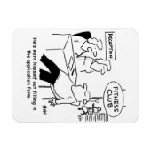Fitness Club Mitglied ist abgenutzt Magnet (Horizontal)