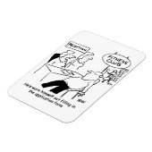 Fitness Club Mitglied ist abgenutzt Magnet (Linke Seite)