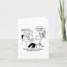 Fitness Club Mitglied ist ausgeblendete Karte