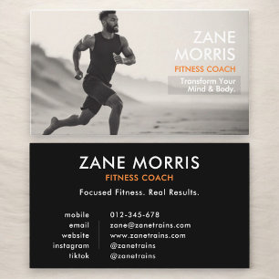Fitness-Coach-Foto Visitenkarte