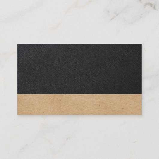 Fitness Coach | Health Logo | Leder Visitenkarte (Rückseite)