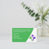 Fitness Coach und Schulung Moderne Visitenkarten Visitenkarte (Stehend Vorderseite)