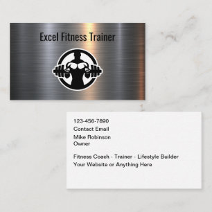 Fitness-Coach und Trainer Cool Business Cards Visitenkarte