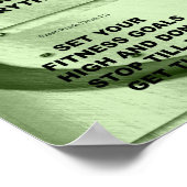 Fitness-Collage in Time Poster (Ecke)