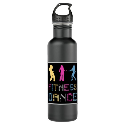 Fitness Dance Gym Dancing Workout Sport Geschenkid Edelstahlflasche (Vorderseite)